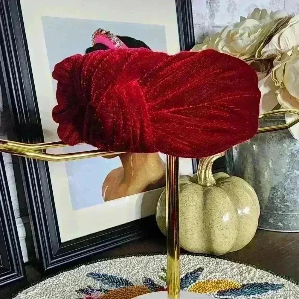 🆕️Velvet Burgundy Headband